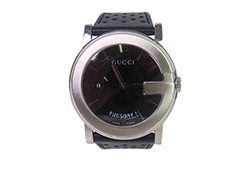 Gucci 101M G Timeless, Leather, Black/Silver, Box, 3